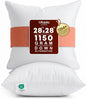 Utopia Bedding 28x28 Pillow Inserts, 2 Pack | Indoor cushion inserts by UTOPIABEDDING