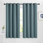NICETOWN Greyish Blue Blackout Curtains 63 inches Long, Grommet Room Darkening by NICETOWN