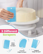 Kootek 90 PCs Piping Bags and Tips Set, Cake Decorating Supplies Kit with 55 Numbered Icing Piping Tips, 20+2 Pastry Bags for Cake Cupcake, Frosting Piping Kit with Booklet and eBook