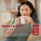 Lynginya Hibiscus Tea Bags, 60 Tea Bags (Pack of 2) - Premium Hibiscus Flower - Natural Herbal Tea - Sweet & Tart - No Sugar & No Caffeine - Total 120 Bags