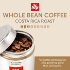 Illy Whole Bean Coffee, Costa Rica Medium Roast - Notes of Caramel, Chocolate, and Vanilla - 100% Arabica - Whole Beans - Pressurized Packaging Sealed for Freshness - 8.8oz can (Pack of 6)