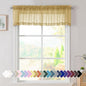 Simplebrand Gold Sheer Valances 14 Inches Long by Simplebrand