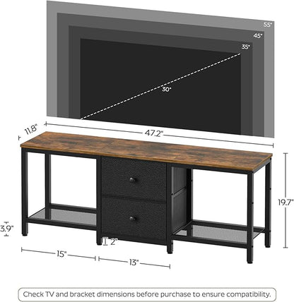 YATINEY TV Stand for TVs up to 55", Entertainment Center - Image 7