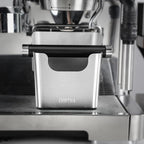 Knock Box Espresso, Stainless Steel Knock Box for Coffee Grounds, with Removable Rubber Bar and Anti-slip Pad, Large, Silver