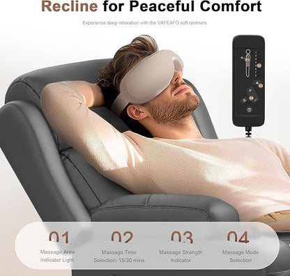 Reclining Loveseat, 55.1" RV PU Leather Wall Hugger Recliner Love Seats Sofa - Image 8