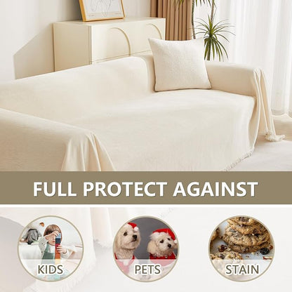 MYSKY HOME Couch Cover 3 Cushion Sofa - Image 4