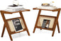 Giantex Rattan Side Table, Boho Nightstand by Giantex