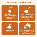 Organic India Spiced Turmeric Latte Powder - Golden Milk Mix, Authentic Blend, Gold Tea Drink, With Ginger and Cinnamon, Vegan, Ayurvedic Herbs, Caffeine Free, Zero Added Sugar - 3.52 Oz
