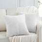Fancy Homi 2 Packs White Samll Decorative Throw Pillow Covers 12x12 Inch by Fancy+Homi