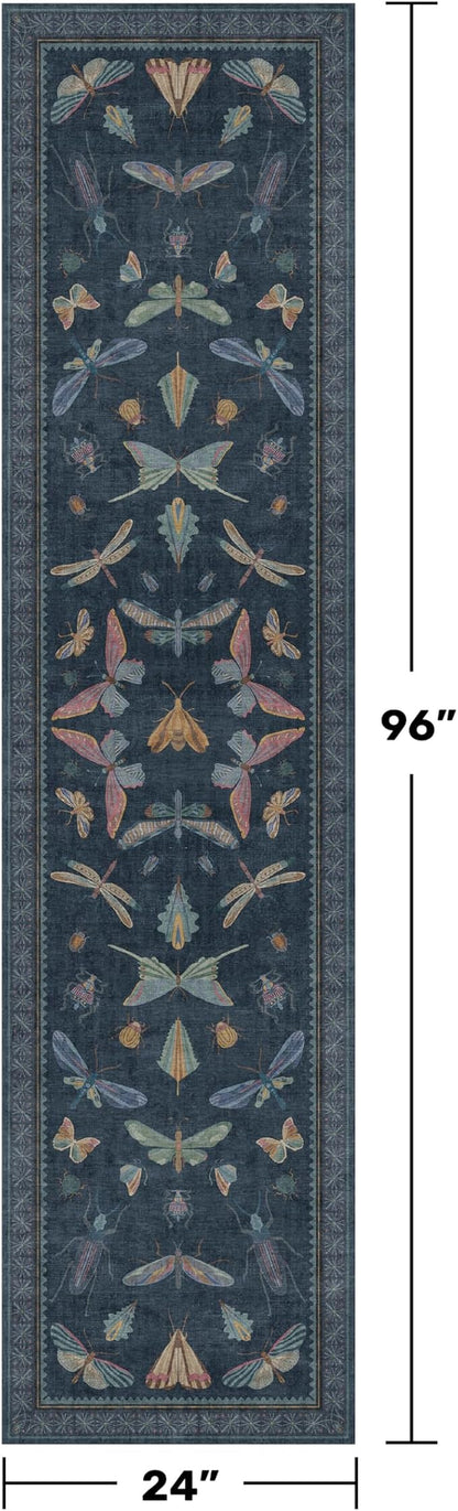 Washable 2x8 Insect Entryway Runner Rug - Image 2