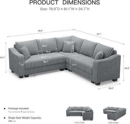 Belffin Convertible Sectional Couch - Image 2