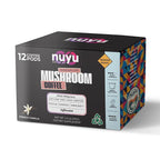 Nuyu Mushroom Coffee Pods, K-Cups, 100% Medium Roast Arabica Coffee with Lion's Mane, Reishi, Chaga, Cordyceps, 2000mg per Pod (12, French Vanilla)