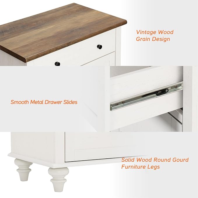 WAMPAT Farmhouse TV Stand for 75 inch TV - Image 7