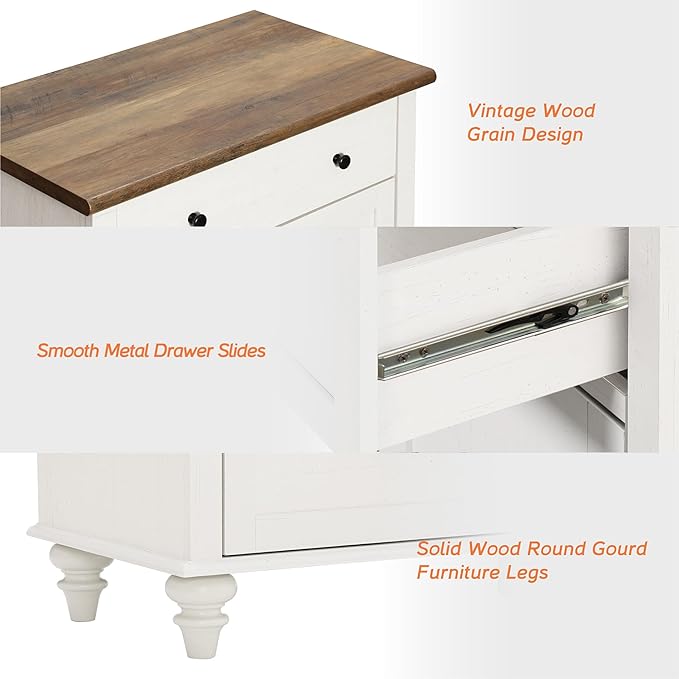WAMPAT Farmhouse TV Stand for 85 inch TV - Image 7
