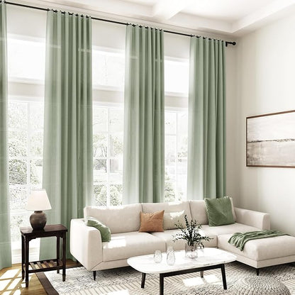 Desert Sage Linen 112 Inch Curtains - Image 8
