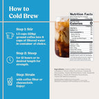 Bulletproof The High Achiever Course Ground Cold Brew Coffee, 10 Ounces, Medium-Dark Roast Enhanced Coffee with Lion's Mane Mushroom, B Vitamins, and Adaptogens for Energy and Focus