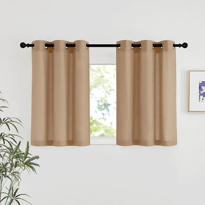 NICETOWN Linen 36 inch Curtains by NICETOWN