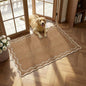 GarveeHome Scalloped Entryway Rug 2x3 Brown Washable Front Door Entry Rug | by GarveeHome