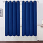 Blackout Curtains 52 x 72 inch/Royal Blue Curtains Set of 2 Panels/Thermal by Lemomo