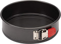 Rachael Ray Oven Lovin' Nonstick Bakeware Springform Baking Pan With Grips / Nonstick Springform Cake Pan With Grips / Nonstick Cheesecake Pan With Grips, Round - 9 Inch, Gray