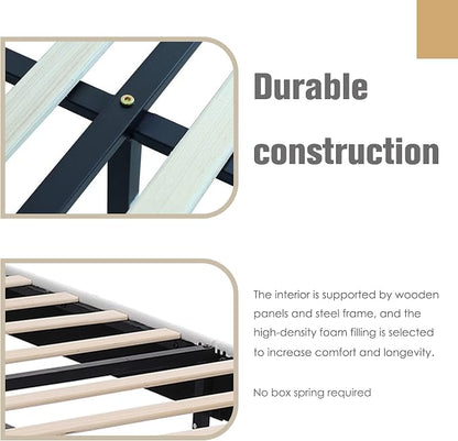 AGARTT Upholstered Platform Bed Frame Twin Size - Image 5