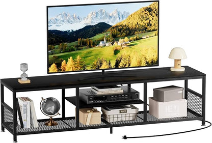 VECELO TV Stand with Power Outlets by VECELO