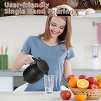 Norme 2 Pcs Thermal Coffee Carafe Insulated Stainless Steel Coffee Carafe for Hot Liquid Vacuum Thermal Pot Creamer Pitcher Dispenser with Brushes Keeping Hot Water Milk (Black,17 oz)