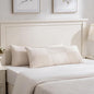 Fancy Homi Set of 2 Cream Boho Long Lumbar Body Decorative Throw Pillow Cover by Fancy+Homi