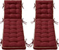 2 Pack 72x21 Inch Folding Chaise Lounge Cushion Quick Dry by AMCATON