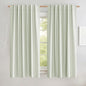 NICETOWN Light Green Blackout Kitchen Curtains 45" Length, Pair of Thermal by NICETOWN