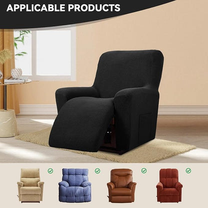 Cupuamon Recliner Chair Covers, Lazy Boy Recliner Covers Stretch Reclining - Image 5