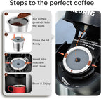 Reusable k Cup Coffee pod Filters,Universal stainless steel Refillable k Cups Filter Use for Keurig 2.0 and 1.0 Coffee Makers-machine(1pack)…