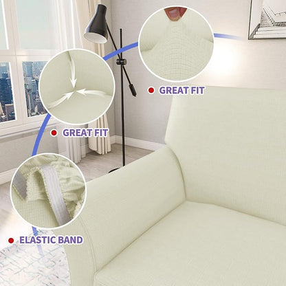 ZNSAYOTX 3 Piece Loveseat Covers - Image 3