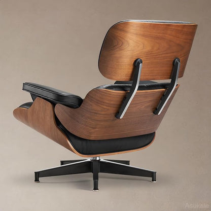 Black PU Leather, Mid Century Chaise Lounge Chair Indoor, Chair - Image 6