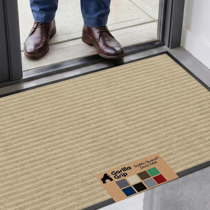 GORILLA GRIP Waterproof Traffic Guard Door Mat, Indoor Outdoor Heavy Duty by Unknown