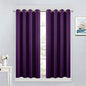 Yakamok Room Darkening Curtains 52x45 inch Length Purple-Living Room | 2 panels by Yakamok