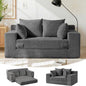Winzon Boneless Loveseat, 3 in 1 Convertible Sofa Bed Sleeper Sofa Floor Futon by Winzoo