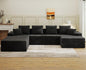Living&Giving 128" U-Shaped Cloud Sectional Couch by LivingGiving