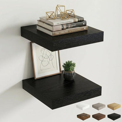 Dreamland Floating Shelves for Wall, Small Deep Floating Shelf Square Wall Shelf by Dreamland