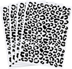 Zonon 4 Pieces Leopard Skin Stencil Reusable Cheetah Paint Stencil Template for Scrapbooking Fabric Drawing Tracing DIY Cake Furniture Wallpaper Floor Decor(8.3 x 11.7 Inch)
