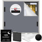 100% Blackout Window Cover Magnetic Blackout Curtains, Portable Black Out by BirdNest