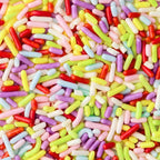 Sweets Indeed Sprinkles, Natural Rainbow Edible Sprinkle Mix, Perfect for Cake Decorations, Baking, Ice Cream, Cookies, Cupcake Topper, 3.95 ounces