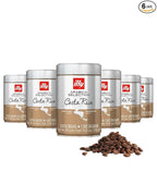 Illy Whole Bean Coffee, Costa Rica Medium Roast - Notes of Caramel, Chocolate, and Vanilla - 100% Arabica - Whole Beans - Pressurized Packaging Sealed for Freshness - 8.8oz can (Pack of 6)
