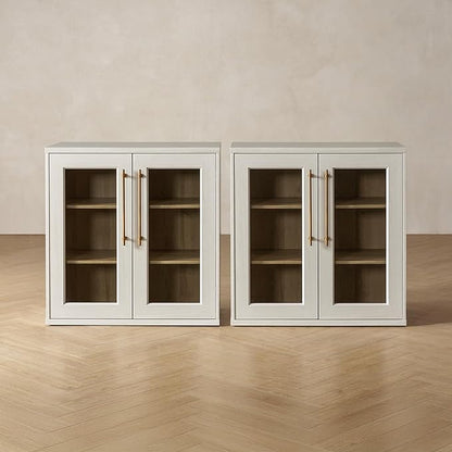 mopio Blake Buffet Cabinet, Small Modular Accent Display Sideboard by MopioInc