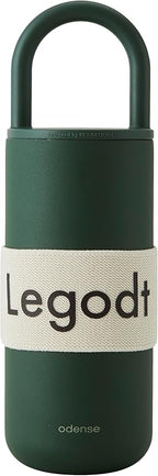Odense Legodt Loop Tumbler 20oz with Lid and Handle - Insulated Tumbler with Leak-Resistant Lid - Double Stainless Steel Travel Coffee Mug, Water Bottle, Keeps Drinks Hot or Cold(Sweet Pumpkin)