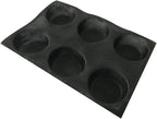 Bluedrop Silicone Bun Bread Form Round Shape Bread Tray Perforated Bakery Molds
