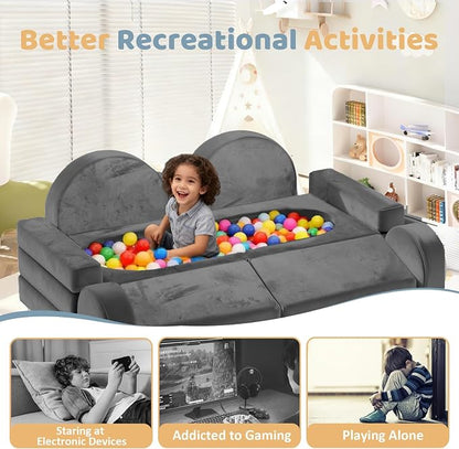 12pcs Modular Kids Play Couch - Image 6
