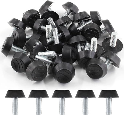Zorfeter 30 Pcs Screw in Threaded Furniture Adjustable Levelers, M6 Leveling - Image 7