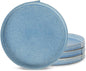 Stone Lain Bao 4-Piece Salad Plate Set Stoneware, Blue