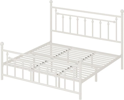 Allewie 14 Inch King Size Metal Platform Bed Frame - Image 8
